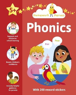 Homework Heroes: Phonics: With 200 Reward Stickers - Penny Worms - cover