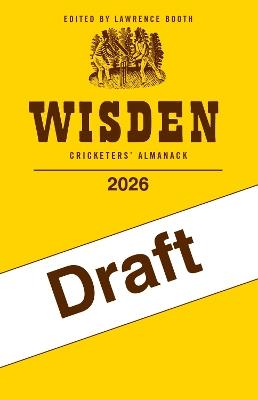 Wisden Cricketers' Almanack 2026 - cover