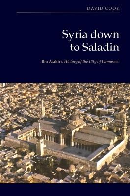 Syria down to Saladin: Ibn Asakir’s History of the City of Damascus - David Cook - cover