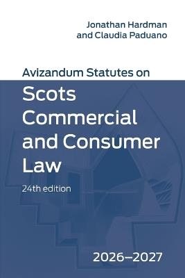 Avizandum Statutes on Scots Commercial and Consumer Law: 2026-2027, 24th edition - cover