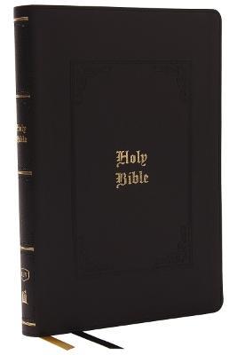 KJV Bible, Giant Print Thinline Bible, Vintage Series, Leathersoft, Black, Red Letter, Comfort Print: King James Version - Thomas Nelson - cover
