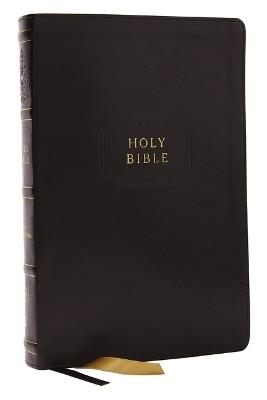 KJV Holy Bible with Apocrypha and 73,000 Center-Column Cross References, Black Leathersoft, Red Letter, Comfort Print (Thumb Indexed): King James Version - Thomas Nelson - cover