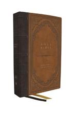 KJV Holy Bible: Giant Print Thinline, Brown Leathersoft, Red Letter, Comfort Print: King James Version (Vintage)