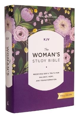 KJV, The Woman's Study Bible, Hardcover, Red Letter, Full-Color Edition, Comfort Print: Receiving God's Truth for Balance, Hope, and Transformation - cover