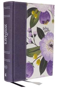 KJV, The Woman's Study Bible, Purple Floral Cloth over Board, Red Letter, Full-Color Edition, Comfort Print: Receiving God's Truth for Balance, Hope, and Transformation