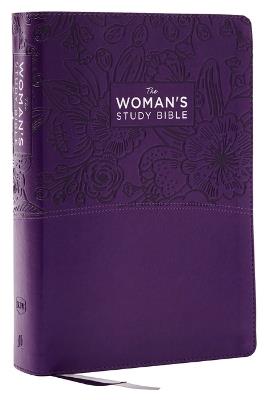 KJV, The Woman's Study Bible, Purple Leathersoft, Red Letter, Full-Color Edition, Comfort Print: Receiving God's Truth for Balance, Hope, and Transformation - cover