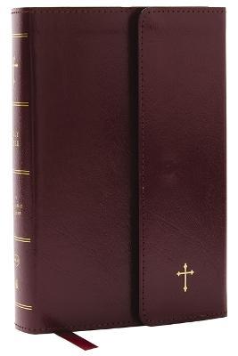 NKJV Compact Paragraph-Style Bible w/ 43,000 Cross References, Burgundy Leatherflex w/ Magnetic Flap, Red Letter, Comfort Print: Holy Bible, New King James Version: Holy Bible, New King James Version - Thomas Nelson - cover