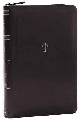 NKJV Compact Paragraph-Style Bible w/ 43,000 Cross References, Black Leathersoft with zipper, Red Letter, Comfort Print: Holy Bible, New King James Version: Holy Bible, New King James Version - Thomas Nelson - cover