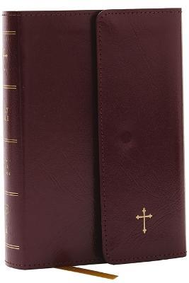 KJV Holy Bible: Compact with 43,000 Cross References, Burgundy Leatherflex with flap, Red Letter, Comfort Print: King James Version - Thomas Nelson - cover