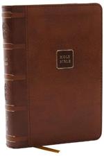 KJV Holy Bible, Compact Reference Bible, Leathersoft, Brown, 43,000 Cross-References, Red Letter, Comfort Print: Holy Bible, King James Version