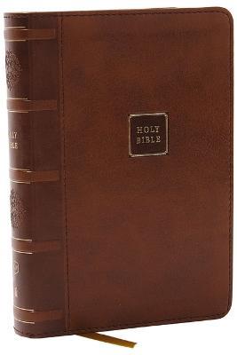 KJV Holy Bible: Compact with 43,000 Cross References, Brown Leathersoft, Red Letter, Comfort Print: King James Version - Thomas Nelson - cover