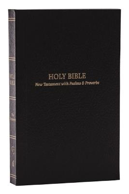 KJV Holy Bible: Pocket New Testament with Psalms and Proverbs, Black Softcover, Red Letter, Comfort Print: King James Version - Thomas Nelson - cover