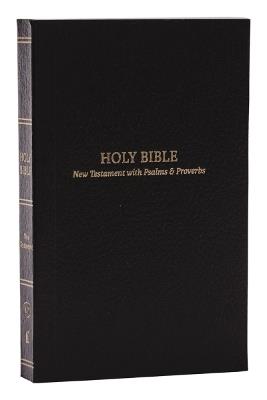 KJV, Pocket New Testament with Psalms and   Proverbs, Black Softcover, Red Letter, Comfort Print - Thomas Nelson - cover