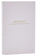 KJV, Pocket New Testament with Psalms and   Proverbs, White Softcover, Red Letter, Comfort Print