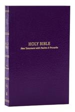 KJV, Pocket New Testament with Psalms and   Proverbs, Purple Softcover, Red Letter, Comfort Print
