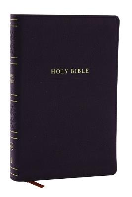 NKJV Personal Size Large Print Bible with 43,000 Cross References, Black Leathersoft, Red Letter, Comfort Print - Thomas Nelson - cover
