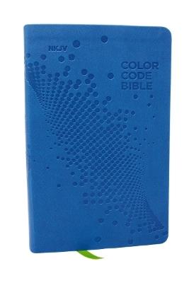 NKJV, Color Code Bible for Kids, Blue Leathersoft, Comfort Print - Thomas Nelson - cover