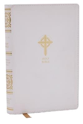 NRSVCE Sacraments of Initiation Catholic Bible, White Leathersoft, Comfort Print - Catholic Bible Press - cover