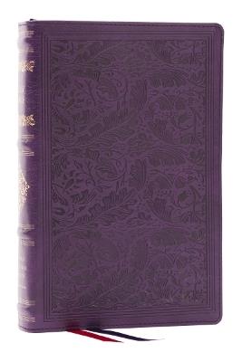 RSV Personal Size Bible with Cross References, Purple Leathersoft, Thumb Indexed, (Sovereign Collection) - Thomas Nelson - cover