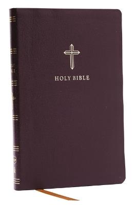 NKJV Holy Bible, Ultra Thinline, Burgundy Bonded Leather, Red Letter, Comfort Print - Thomas Nelson - cover