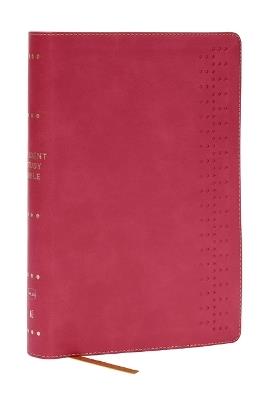 Student Study Bible: A Guide to Knowing and Living God’s Word (NKJV, Pink Leathersoft, Red Letter, Comfort Print) - Thomas Nelson - cover