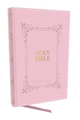KJV Holy Bible: Large Print with 53,000 Center-Column Cross References, Pink Leathersoft, Red Letter, Comfort Print (Thumb Indexed): King James Version - Thomas Nelson - cover