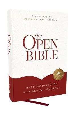 The Open Bible: Read and Discover the Bible for Yourself (NKJV, Hardcover, Red Letter, Comfort Print) - Thomas Nelson - cover
