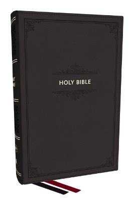 KJV Personal Size Large Print End-of-Verse Reference Bible, Black Leathersoft, Red Letter, Comfort Print (Thumb Indexed) - Thomas Nelson - cover