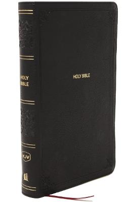 KJV Giant Print End-of-Verse Reference Bible, Black Leathersoft, Red Letter, Comfort Print (Thumb Indexed) - Thomas Nelson - cover