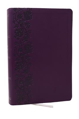 NKJV Giant Print End-of-Verse Reference Bible, Purple Leathersoft, Red Letter, Comfort Print: Holy Bible - Thomas Nelson - cover