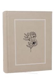 NKJV, Journal the Word Bible: Reflect, Journal or Create Art Next to Your Favorite Verses (Stone Leathersoft over board, Red Letter, Comfort Print)