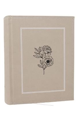 NKJV, Journal the Word Bible: Reflect, Journal or Create Art Next to Your Favorite Verses (Stone Leathersoft over board, Red Letter, Comfort Print) - Thomas Nelson - cover