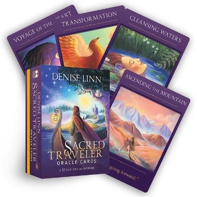 Sacred Traveler Oracle Cards: A 52-Card Deck and Guidebook - Denise Linn - cover