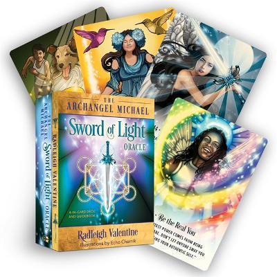 The Archangel Michael Sword of Light Oracle: A 44-Card Deck and Guidebook - Radleigh Valentine - cover