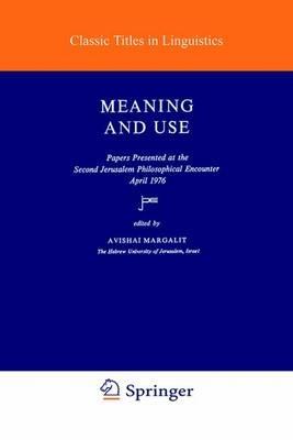Meaning and Use - cover