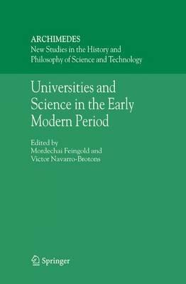 Universities and Science in the Early Modern Period - cover