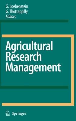Agricultural Research Management - cover