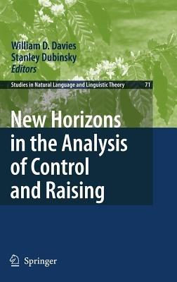 New Horizons in the Analysis of Control and Raising - cover