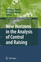 New Horizons in the Analysis of Control and Raising - cover