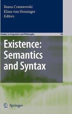 Existence: Semantics and Syntax - cover