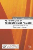 Key Concepts in Accounting and Finance - Jonathan Sutherland - cover
