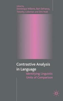Contrastive Analysis in Language: Identifying Linguistic Units of Comparison - cover