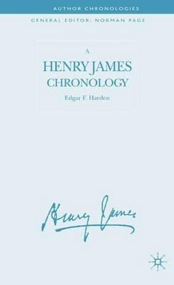 A Henry James Chronology - E. Harden - cover