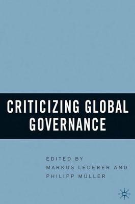 Criticizing Global Governance - cover