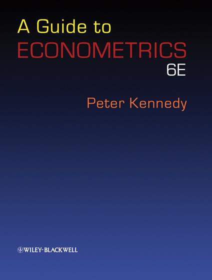 A Guide to Econometrics - Peter Kennedy - cover