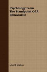 Psychology From The Standpoint Of A Behaviorist