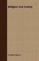 Religion And Society - S Radhakrishnan - cover