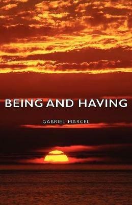 Being And Having - Gabriel. Marcel - cover