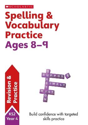 Spelling and Vocabulary Practice Ages 8-9 - Pam Dowson - cover