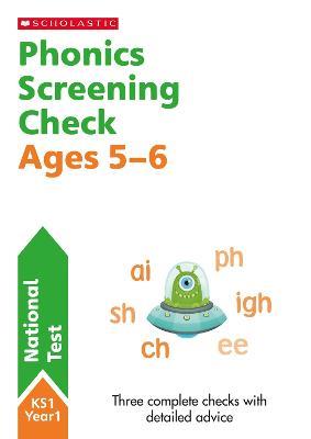 Phonics Screening Check Ages 5-6 - Wendy Jolliffe,John Bennett - cover